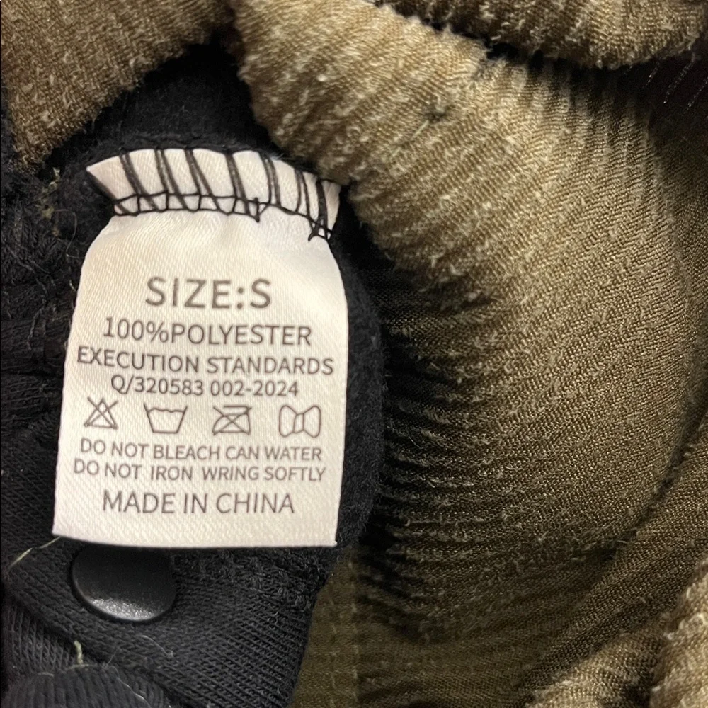 Green Corduroy Small Dog Jacket with a pocket saying Best Friend